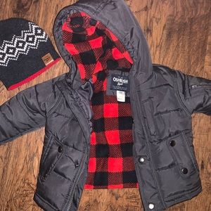 Boys Winter Coat and Beanie